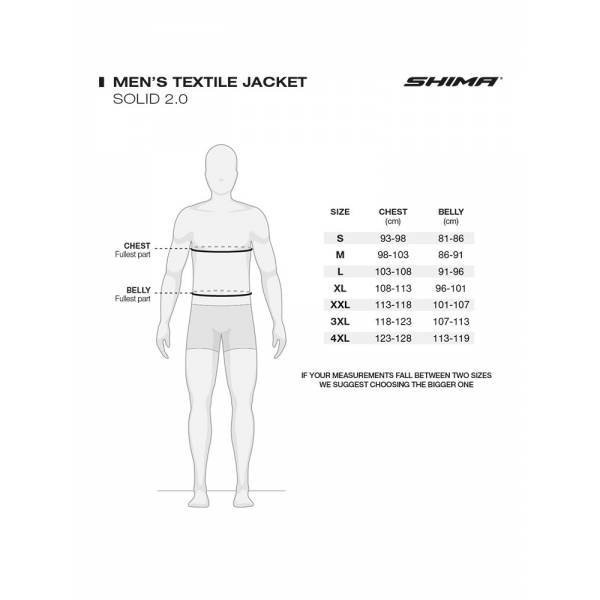 Męska kurtka motocyklowa Shima Solid rozm. 4XL